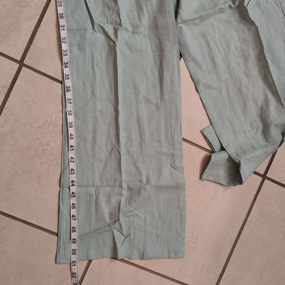 NWT ModCloth Every Waking Momentum Jumpsuit Linen blend light bluegreen size S - Picture 6 of 10